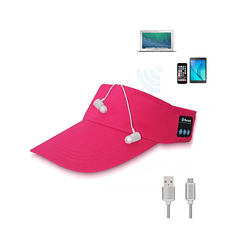 Chapéu de Pala Bluetooth (Rosa)