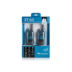 Walkie Talkie XT60 Duplo p/ 10Km (Azul/Preto) - MIDLAND