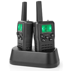 Intercomunicadores Walkie Talkies 10Km VOX (8 Canais) c/ Base de Carregamento - NEDIS