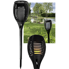 Luz Solar LED p/ Jardim Efeito CHAMA c/ Espigão (59cm)