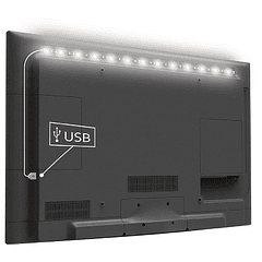 Luz Ambiente Branco Frio (USB) p/ TVs LCDs - Konig