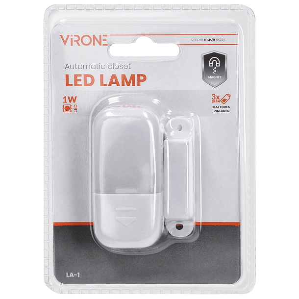 Luz de Presença LED c/ Sensor Magnético - VIRONE 4