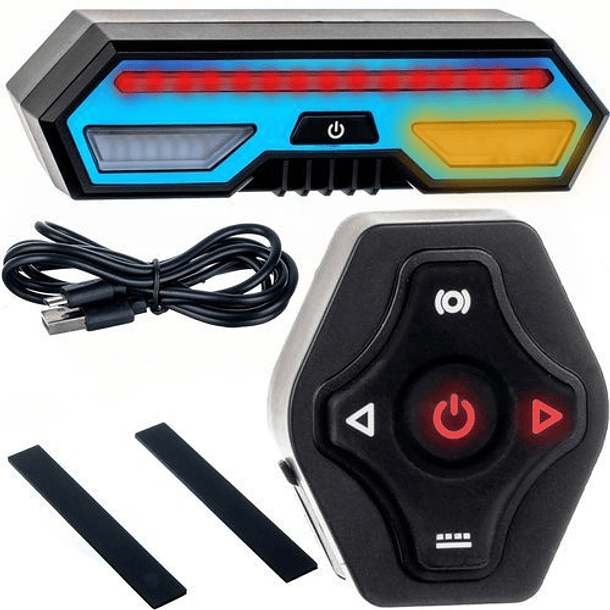 Luz Traseira com Indicadores p/ Bicicleta c/ Controlo Remoto 1