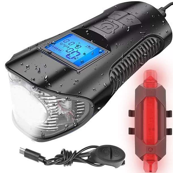 Pack Luzes LED p/ Bicicleta c/ Contador 1