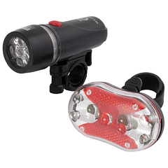 Pack Luzes LED p/ Bicicleta (Frente/Trás) ALPHECCA - ESPERANZA