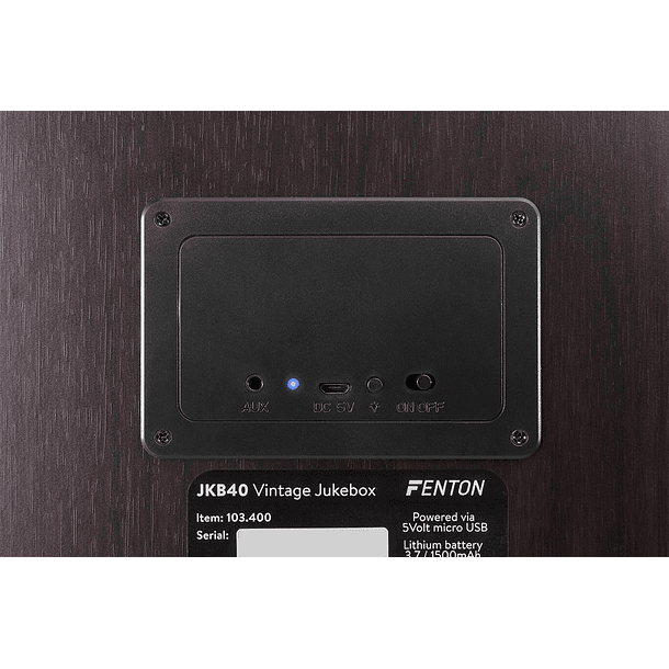 Jukebox de Mesa Vintage 30W Bluetooth (JKB40) - FENTON 3