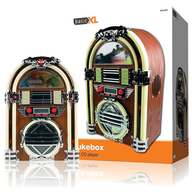 Jukebox 2x 2W AM/FM c/ Leitor CD - basicXL 2