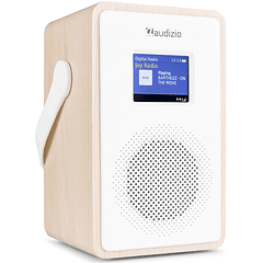 Rádio Portátil Modena DAB+ c/ Bateria (Branco) - AUDIZIO