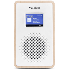 Rádio Portátil Modena DAB+ c/ Bateria (Branco) - AUDIZIO