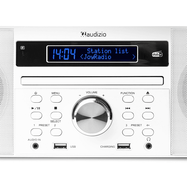 Rádio All-In-One CD/DAB+ Bluetooth 60W (Branco) - AUDIZIO 2