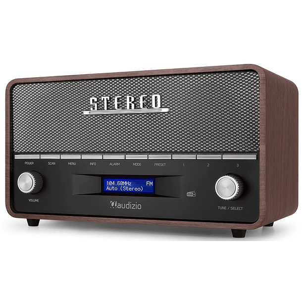 Rádio Portátil FM/AM/SW Retro Bluetooth/USB (Madeira Clara) - SAMI 2