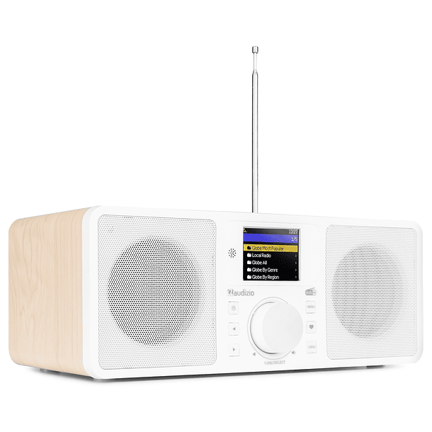 Rádio Wi-Fi Internet Stereo DAB+ 50W (Branco) - AUDIZIO 1
