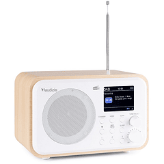Rádio FM/DAB+ Bluetooth 30W c/ Bateria (Branco) - AUDIZIO MILAN