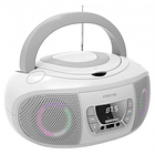 Rádio FM 2x 6.5W c/ MP3/CD/USB/Aux + Efeitos LED (Branco) - FONESTAR 1