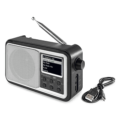 Rádio FM 2x 6.5W c/ MP3/CD/USB/Aux + Efeitos LED (Branco) - FONESTAR