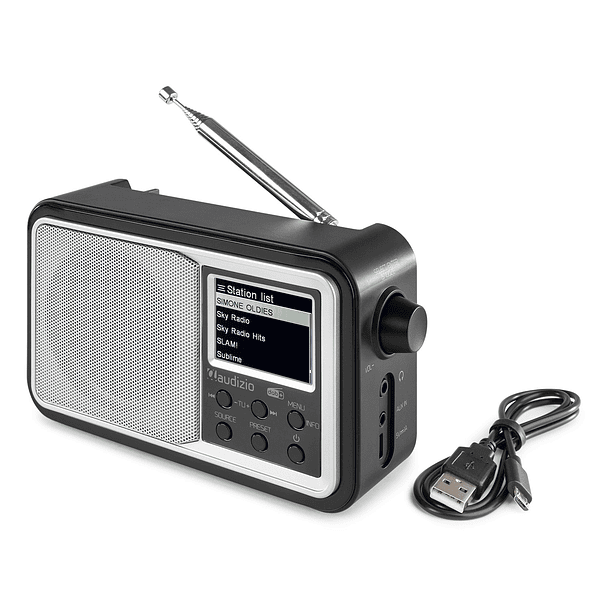 Rádio FM 2x 6.5W c/ MP3/CD/USB/Aux + Efeitos LED (Branco) - FONESTAR 2