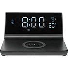 Despertador Digital c/ Carregamento Indução Qi s/ Fios (Preto) - NEDIS 2