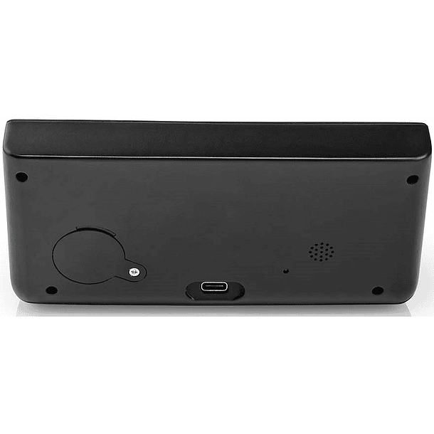 Despertador Digital c/ Carregamento Indução Qi s/ Fios (Preto) - NEDIS 3