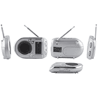 Rádio Portátil AM/FM Digital c/ Alarme Relógio (Cinza) - ESPERANZA 2