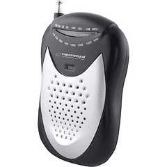 Rádio Portátil AM/FM (Preto) - ESPERANZA