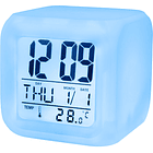 Despertador Iluminado c/ Calendário, Temperatura e Alarme 1
