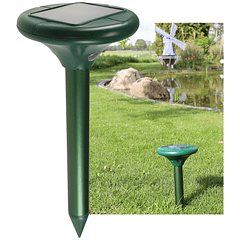 Repelente Ultrasónico Solar p/ Toupeiras/Ratazanas (até 900m²)