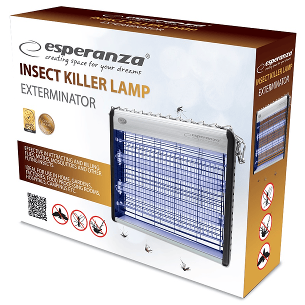 Repelente Eléctrico de Insectos 220V 2x 6W - ESPERANZA 2