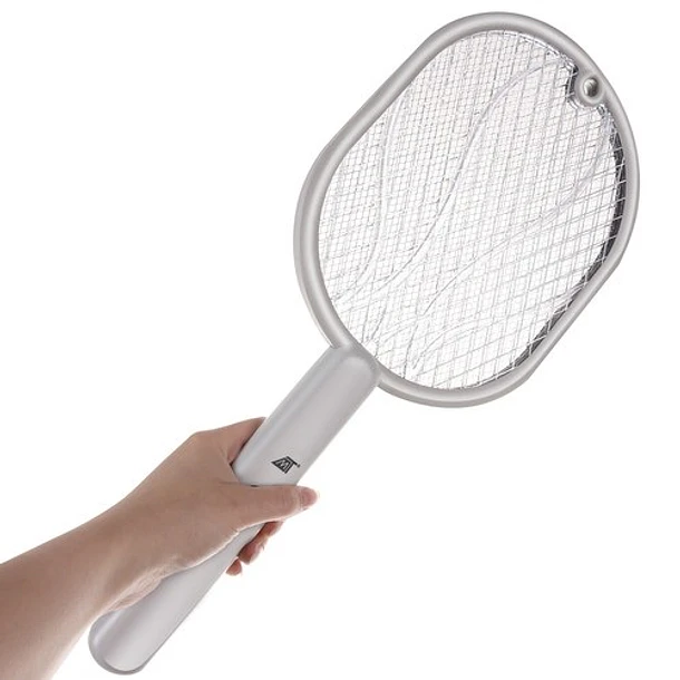 Raquete Anti-Insetos Recarregável UV (Branco) - MALATEC 3