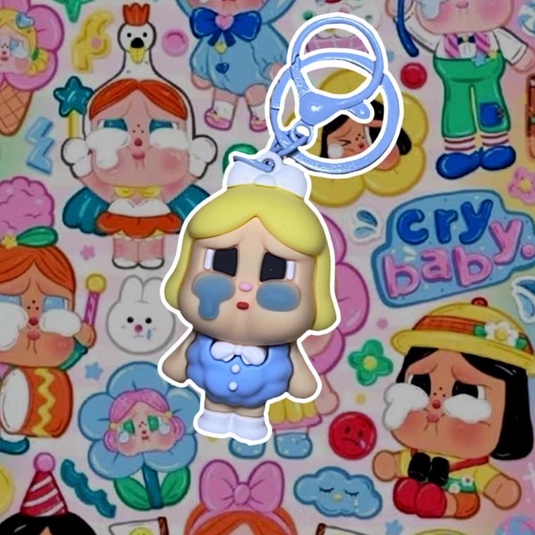 Llavero Crybaby Celeste 1