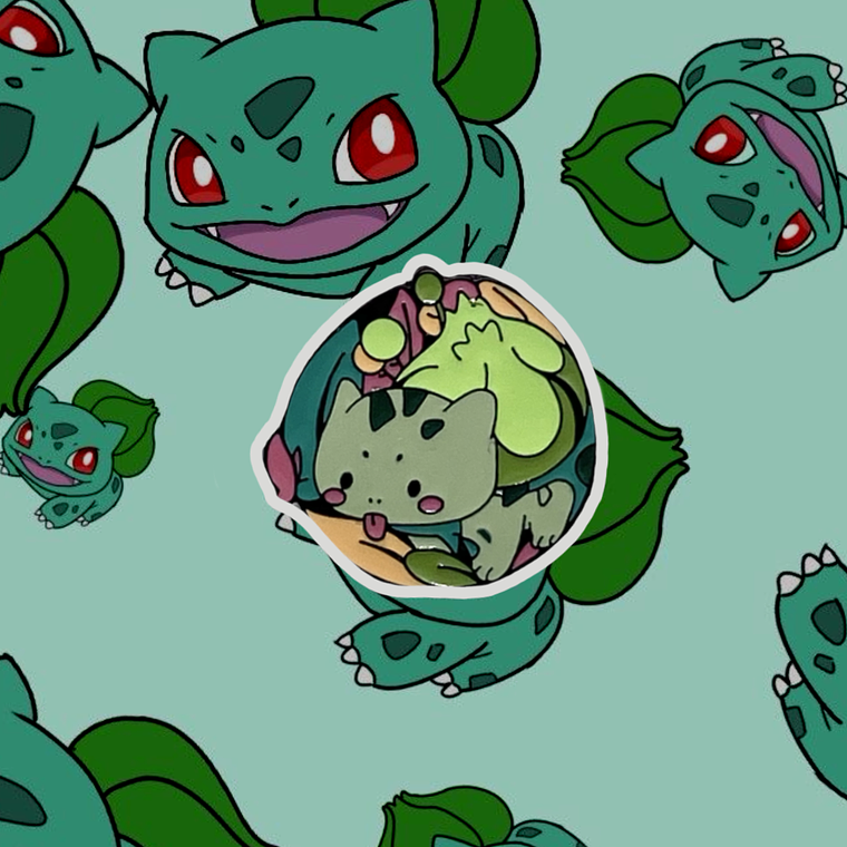 Pin Bulbasaur redondo  1