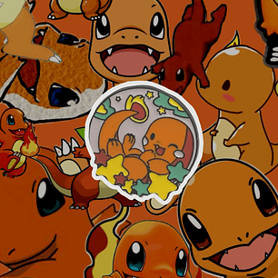 Pin Charmander Redondo 