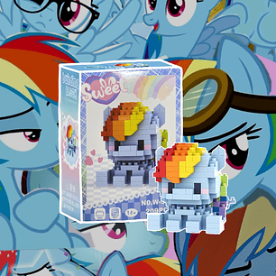 Bricks Pony Rainbow Dash