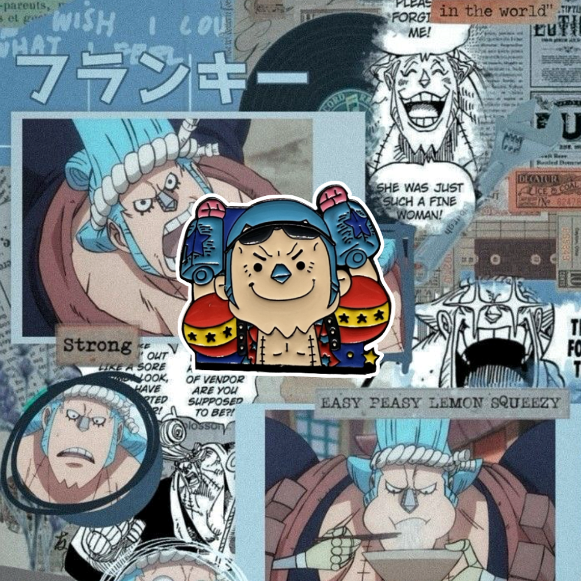 Pin One Piece Franky 1