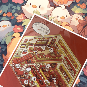 Stickers 3D Pollitos 