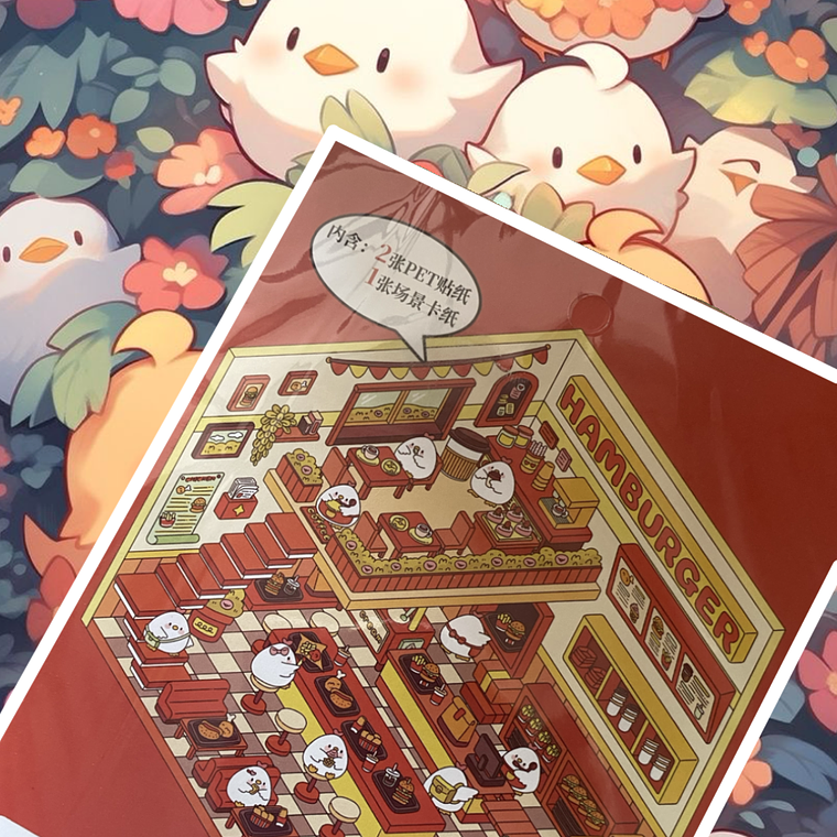 Stickers 3D Pollitos  1