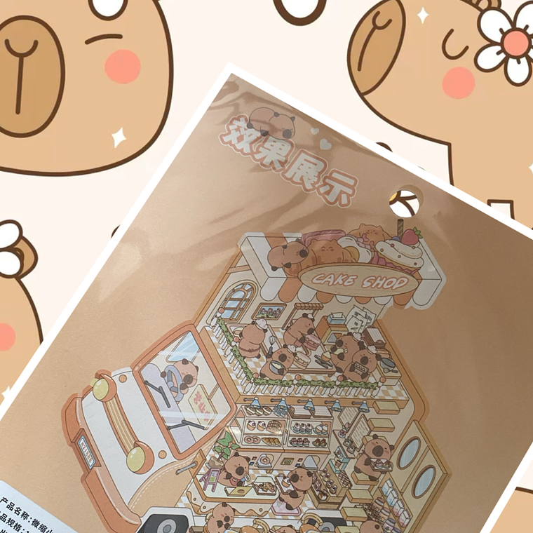 Sticker 3D Capibara Cake Shop 1