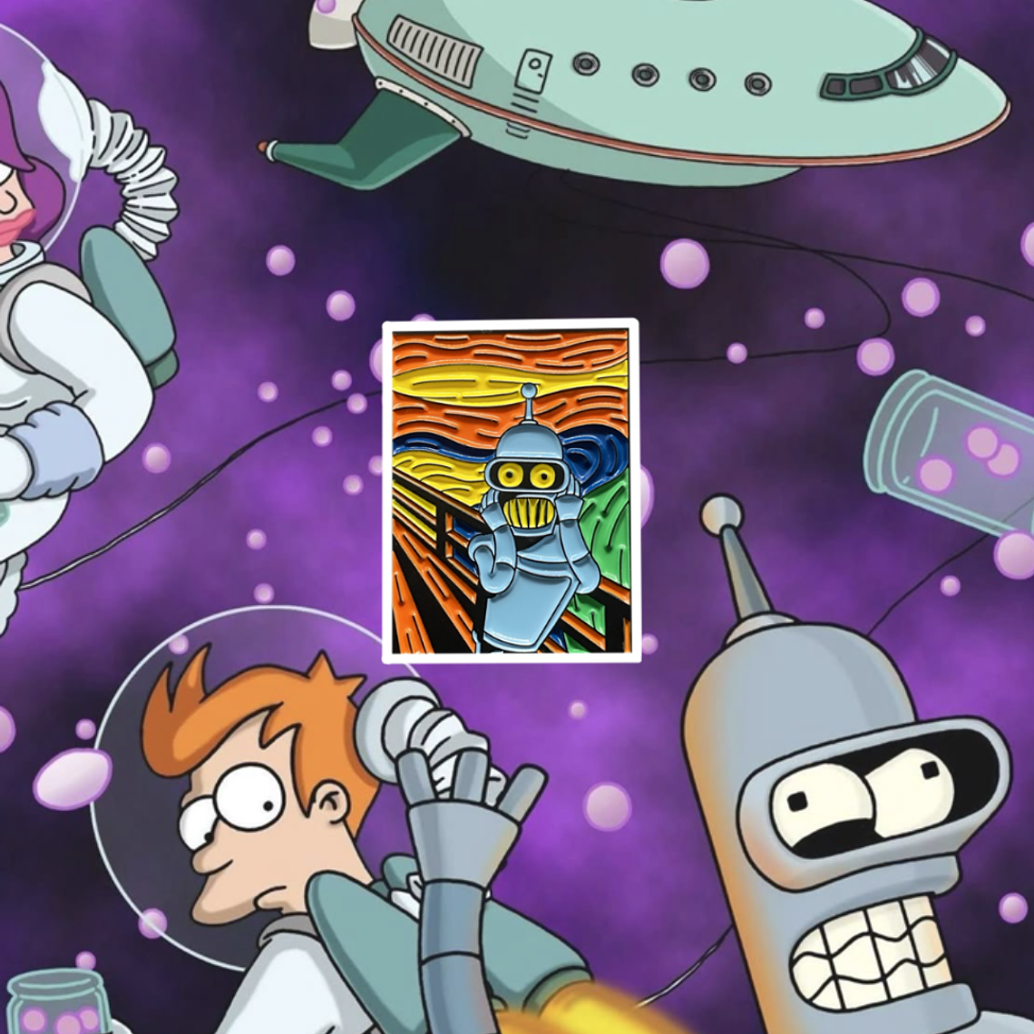 Pin Bender el grito  1