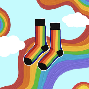 Calcetines arcoíris 