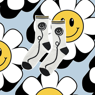 Calcetines smile blanco 