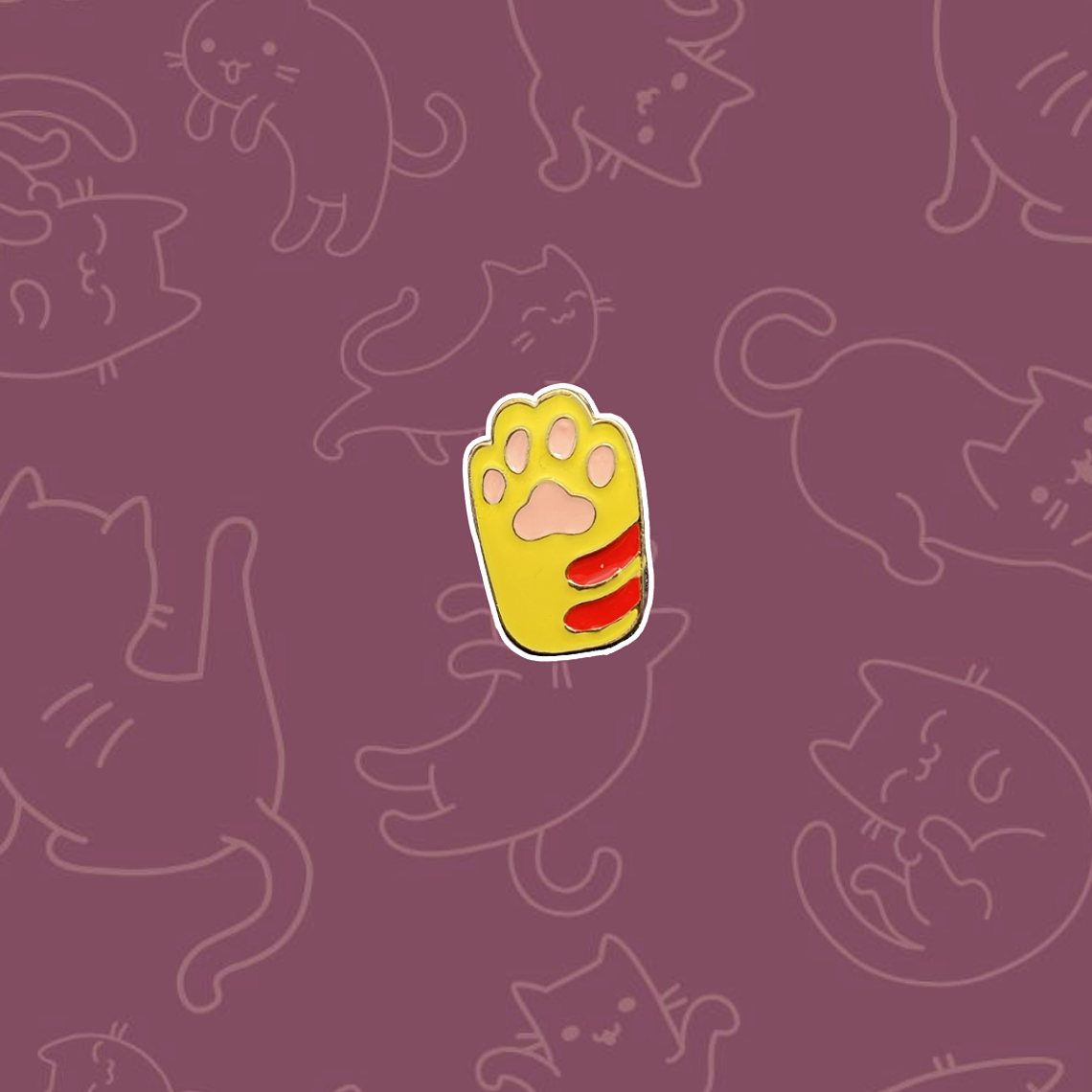 Pin Garrita gato naranja 1