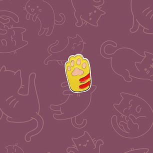 Pin Garrita gato naranja