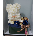 Saco decorado com urso de flores 1