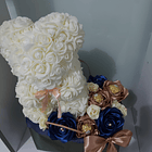 Saco decorado com urso de flores 3