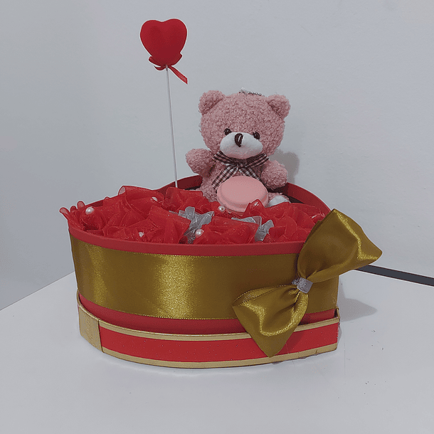 Coração com brincos e urso  6