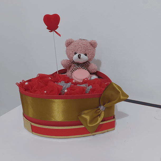 Coração com brincos e urso  7