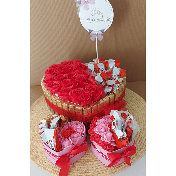 Conjunto corações doces para aniversário ou festa 2