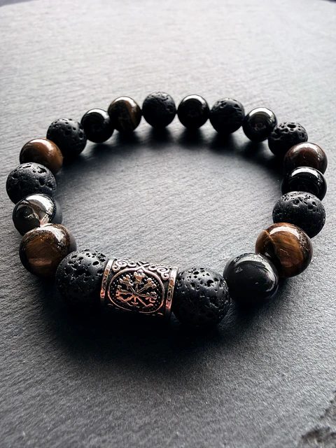 Pulsera Vegvísir - Stones