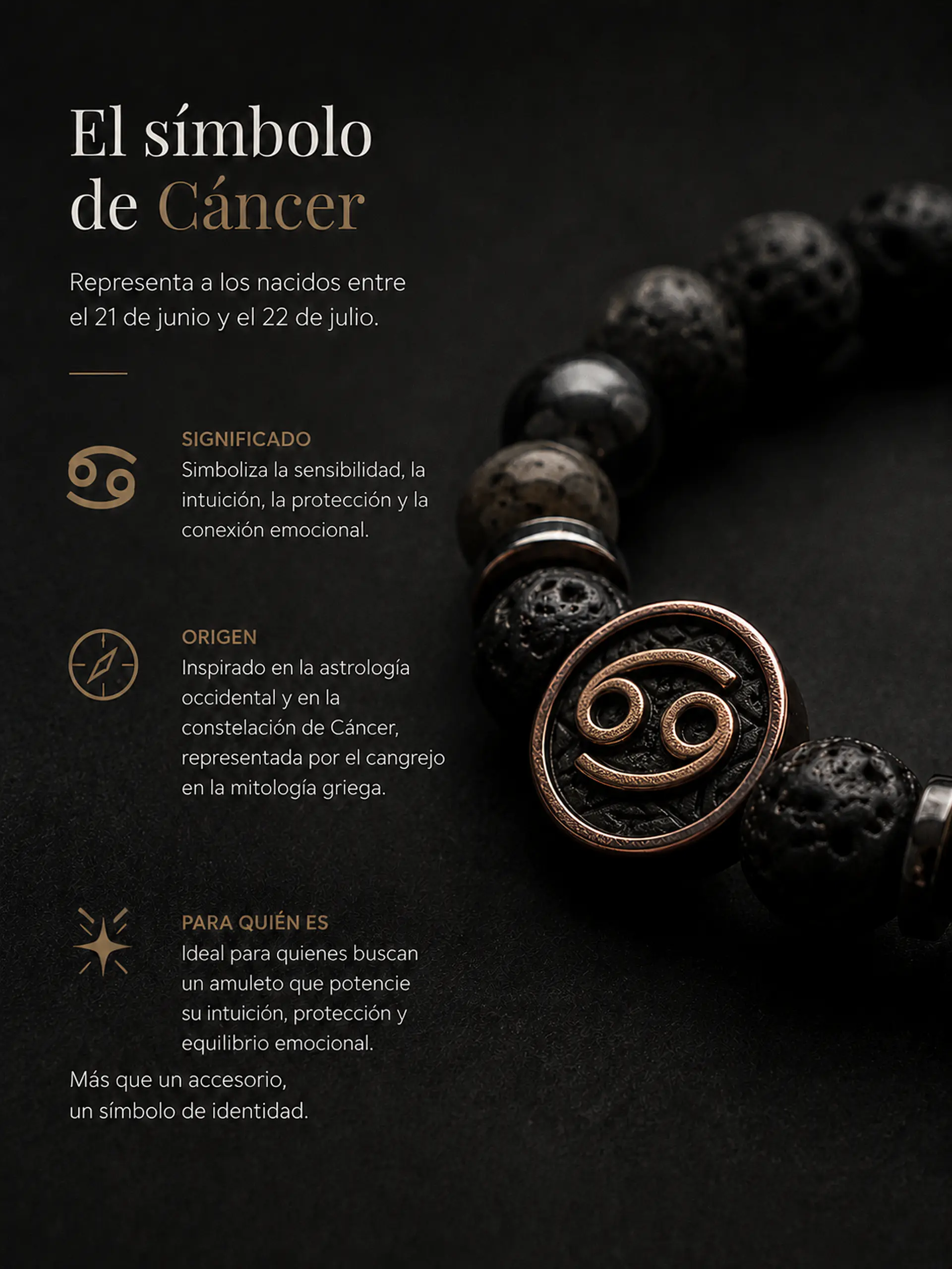 Pulsera Signo Cáncer 3