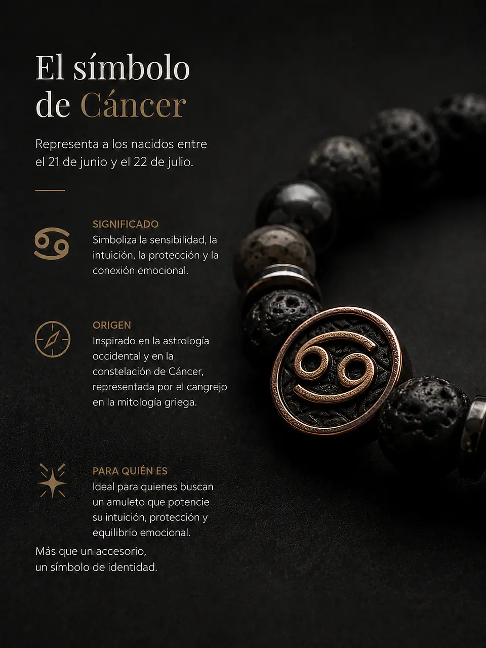 Pulsera Signo Cáncer 3