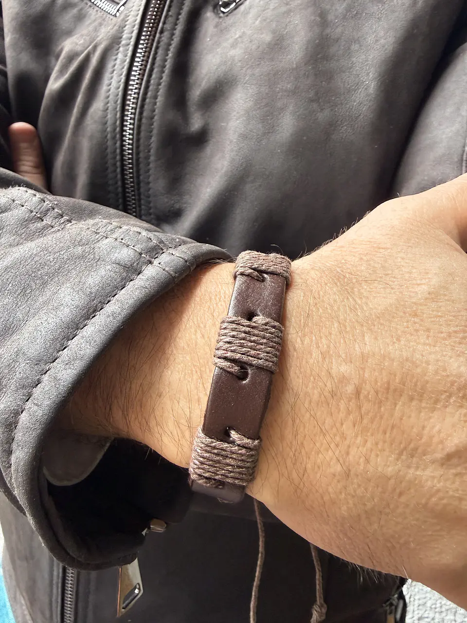 Pulsera Cuero Einar - Café Moro 2